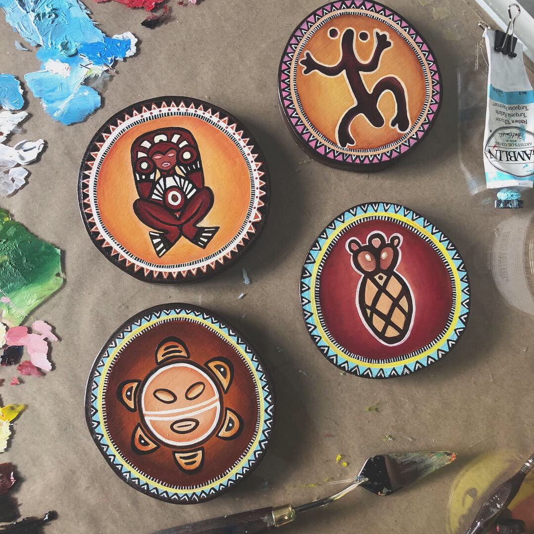 Taino Wall Decor Set 2019 — Puerto Rican Art by Lena del Sol